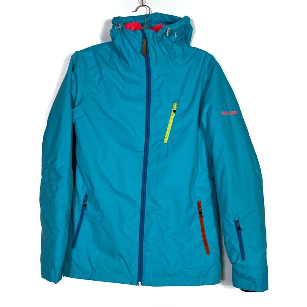 GSOU Snow Ski Turquoise Jacket Regular Fit 10K Small EUC